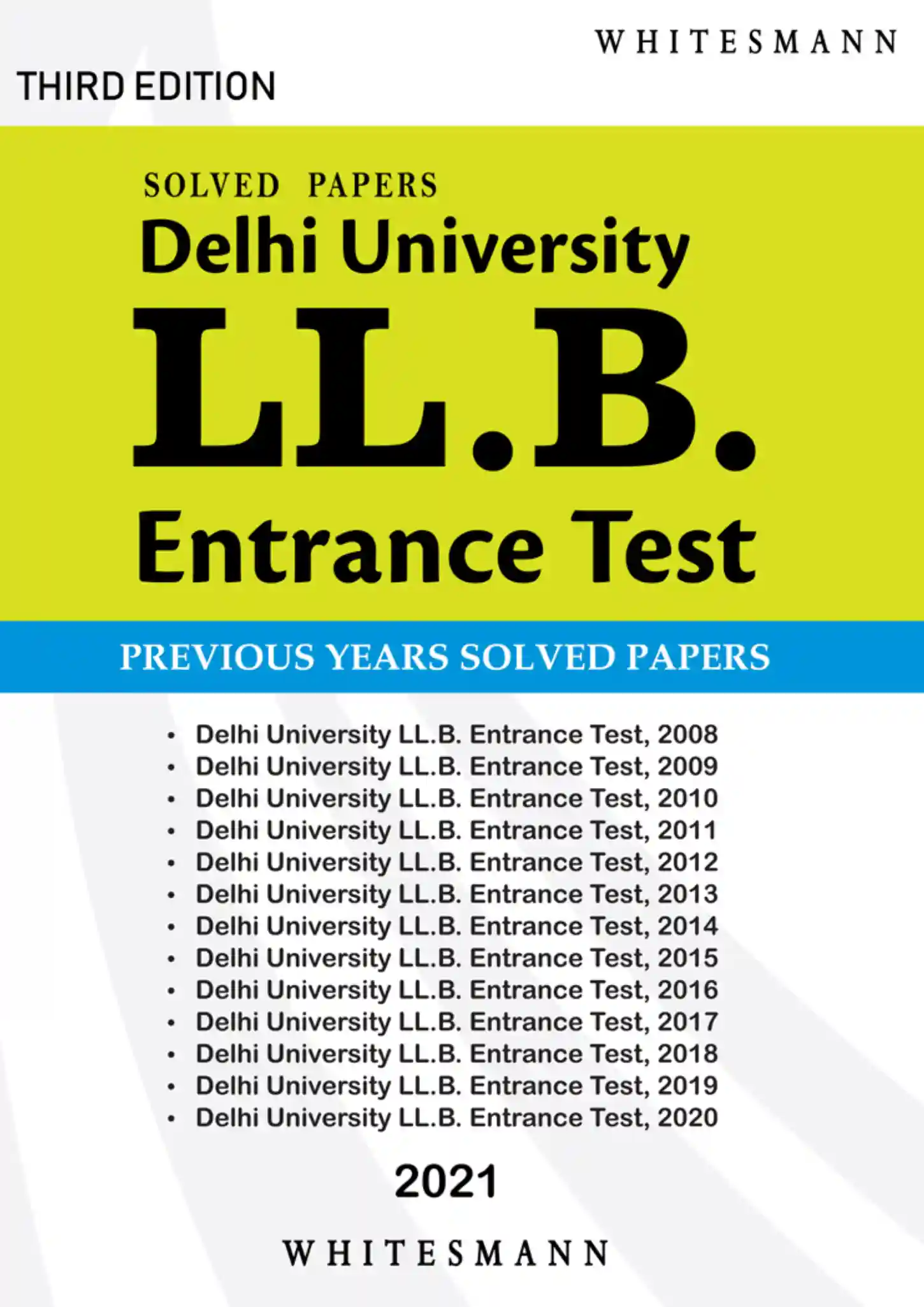 Delhi University LLB Entrance Test Solved Papers